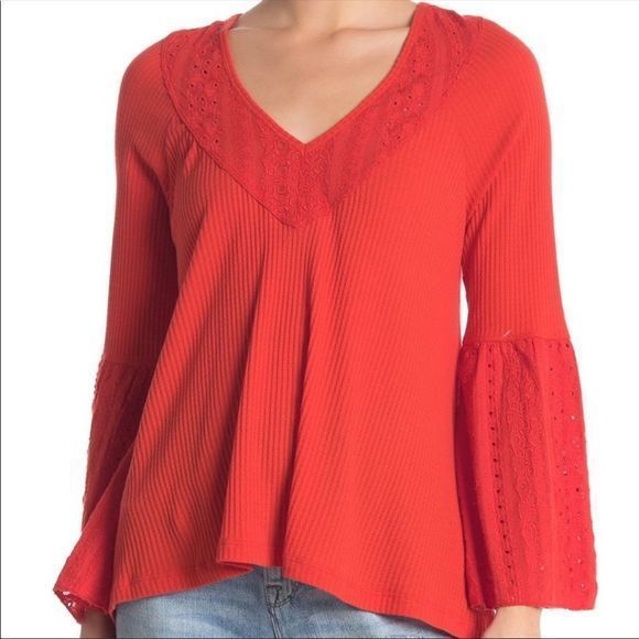 Free people women’s small Persian nights thermal top - Picture 2 of 9